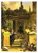 Melchior de Hondecoeter View of a Terrace Spain oil painting artist
